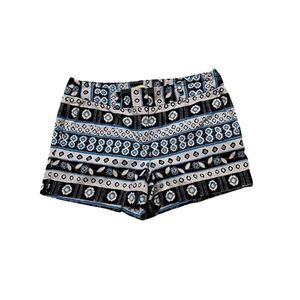 Loft Blue/White Floral Print Ladies Shorts Size 4